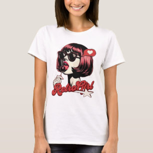 T-Shirt Graphique Pop Art Fille Anime - Mignon Ma 