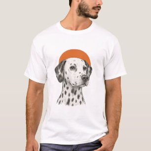 T-Shirt Graphique Portrait de Dalmatien