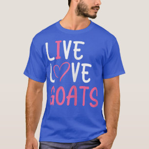 T-shirt Graphique pour chèvres amoureuses de la ferme pour