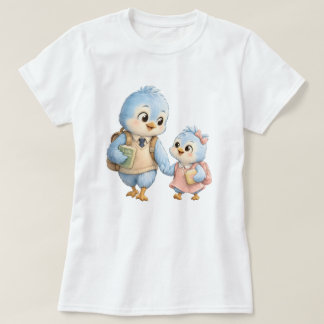 T-shirt graphique pour femmes avec des frères et s