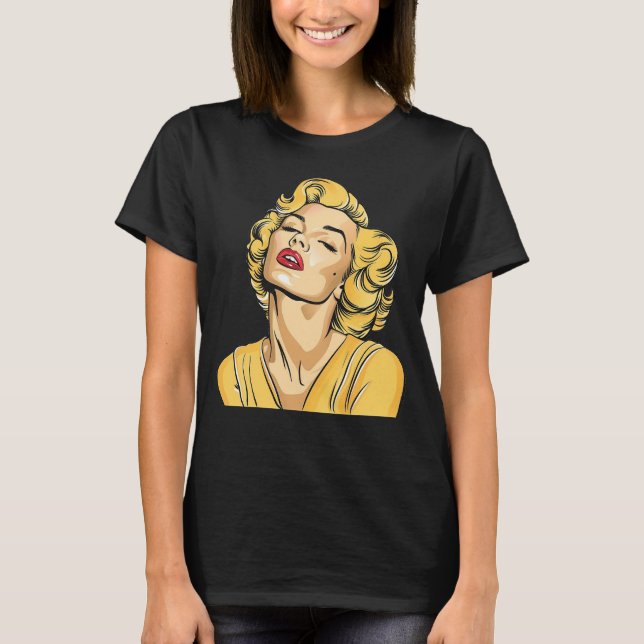 T-shirt graphique pour femmes Marilyn Monroe Retro (Devant)
