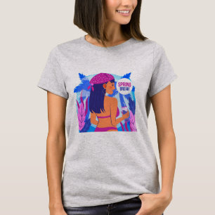 T-shirt graphique pour femmes Spring Break