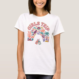 T-shirt graphique pour filles voyageuses