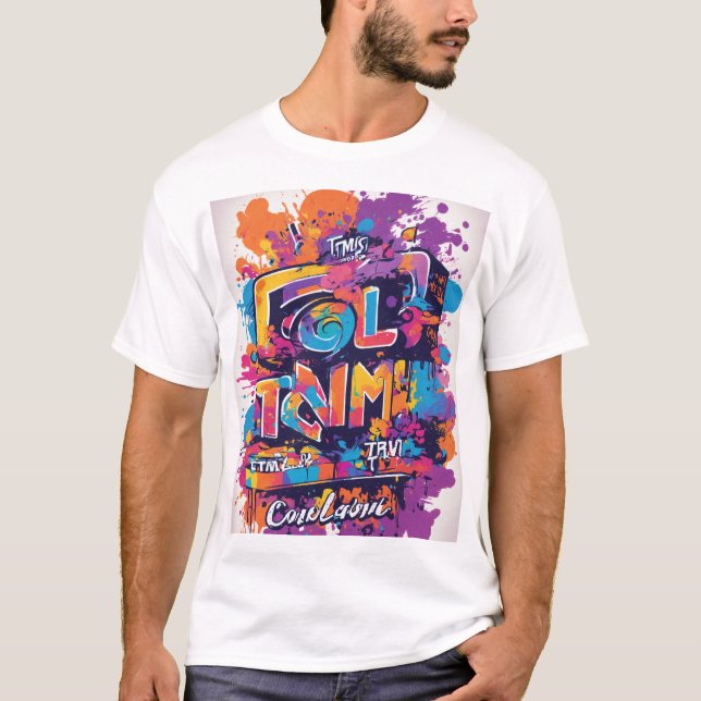 T-shirt Graphique pour un événement Color Run (Devant)