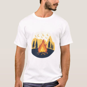 T-Shirt Graphique Rétro Camp d'Été