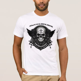 T-shirt Graphique Retro Comic Skull