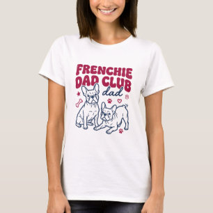 T-shirt graphique Retro French Bulldog Dad Club