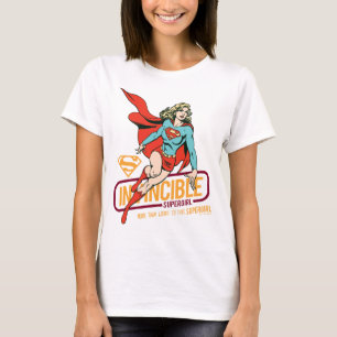 T-shirt Graphique rétro-invincible Supergirl