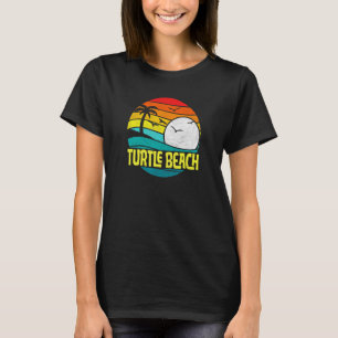 T-shirt Graphique rétro Turtle Beach Sun Surf 80s