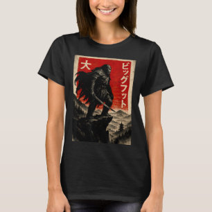 T-shirt graphique Samouraï Bigfoot Vintage Japonai