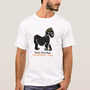 T-shirt Graphique Sauver GORILLAS - Guerrier de la faune -