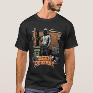 T-Shirt Graphique "Seek & Destroy" de Streetwear U