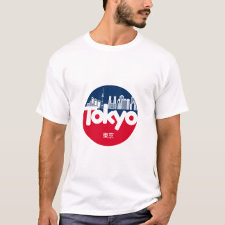 T-shirt Graphique Skyline de Tokyo City