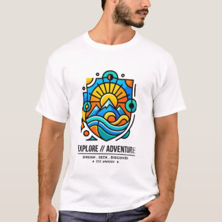 T-shirt graphique streetwear avec une vibe minimal