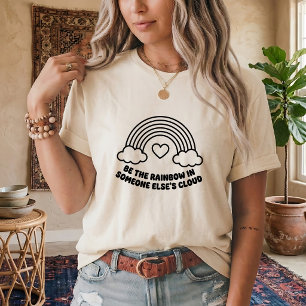 T-shirt graphique SVG arc-en-ciel pour la décorati