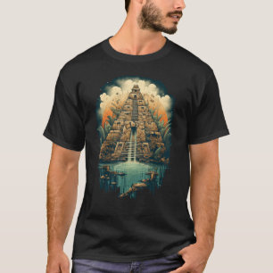 T-shirt Graphique Temple de la Jungle Mystique Aztèque Inc