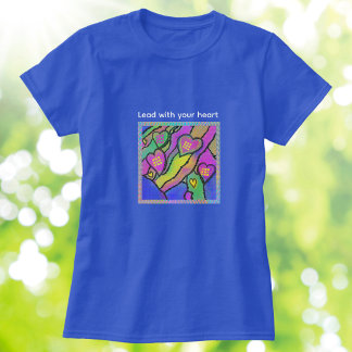 T-Shirt Graphique Tendance Cœurs Amour