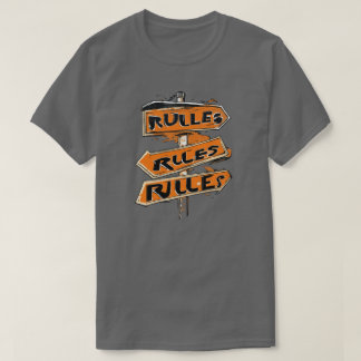 T-shirt graphique tendance pour les règles