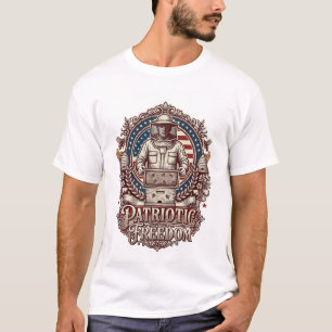 T-shirt graphique vectoriel d'apiculteur patriotiq
