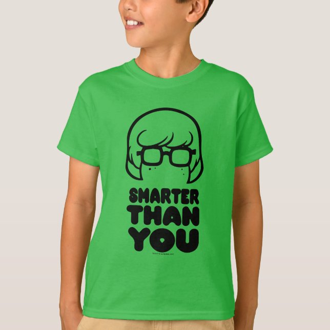 T-shirt Graphique Velma "plus intelligent que vous" (Devant)