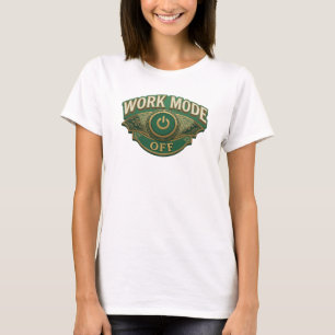 T-shirt graphique vert ludique MODE TRAVAIL DÉSACT