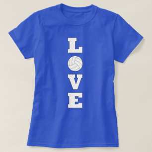 T-shirt graphique vertical de Volleyball LOVE