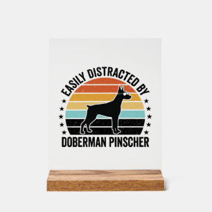T-shirt graphique vintage Doberman Pinscher couche