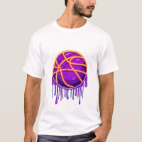 Graphiques de basketball néon Drip Basketball