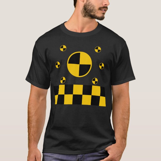 T-shirt Graphiques de marqueurs d'essai d'accident (Devant)