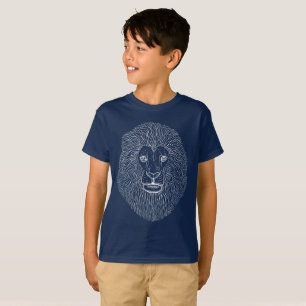 T-shirt Graphiques de tête de lion