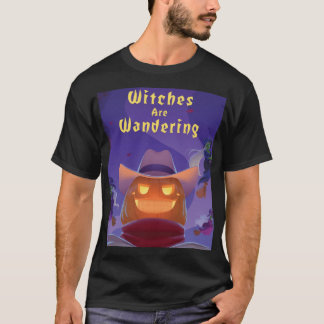 T-shirt Graphiques d'Halloween : Les Sorcières Errent