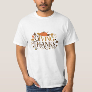 T-shirt Graphiques Festive et drôle Thanksgiving