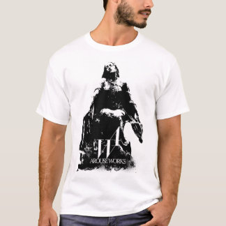 T-shirt Graphiques noirs et blancs