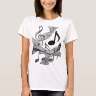 T-shirt Graphisme Chic Silver MUSIC IN MOTION
