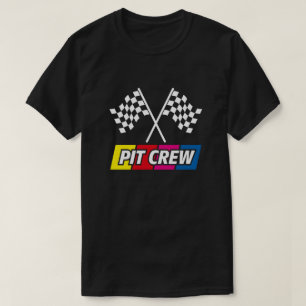 T-shirt Graphisme coloré et gras de drapeau à damier de Pi