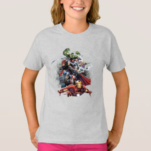 T-shirt Graphisme d'attaque des Avengers