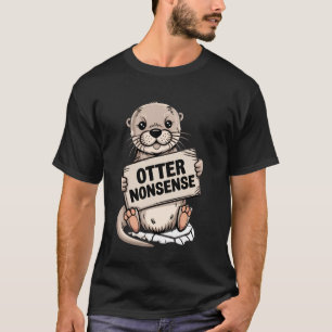 T-shirt Graphisme de blague de papa absurdité de loutre de