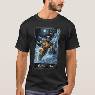 T-shirt Graphisme de carte Wolverine Marvel Comic sous la