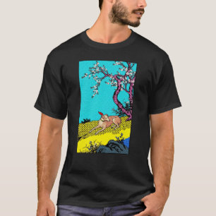 T-shirt Graphisme de chien silhouette lévrier minimaliste
