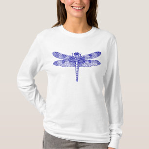 T-shirt Graphisme de croquis de libellule vintage de la na