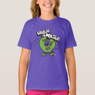 T-shirt Graphisme de gribouillis en colère de Hulk