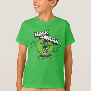 T-shirt Graphisme de gribouillis en colère de Hulk