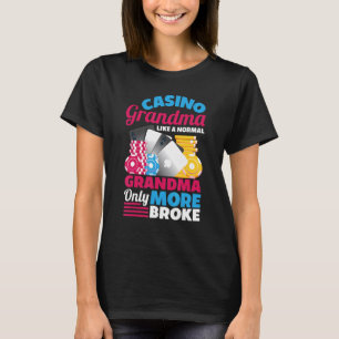 T-shirt Graphisme de jeu de hasard Grand-mère du casino