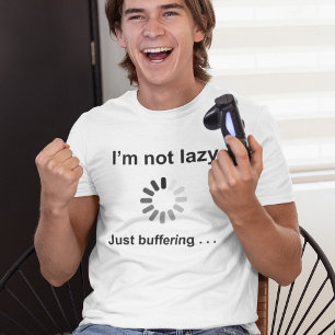 T-shirt Graphisme de journée paresseuse drôle   Humour pou