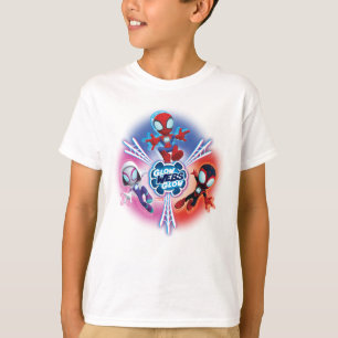 T-shirt Graphisme de l'équipe Spidey Glow Webs Glow