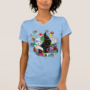 T-shirt Graphisme de Noël coloré de Grinch
