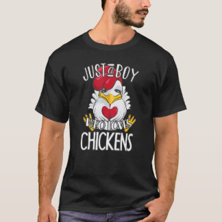 T-shirt Graphisme de poulet mignon pour garçons hommes enf