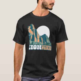 T-shirt Graphisme de style affiche WPA du parc national de