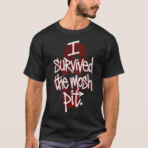 T-shirt Graphisme de survie dans la fosse de metal lourd