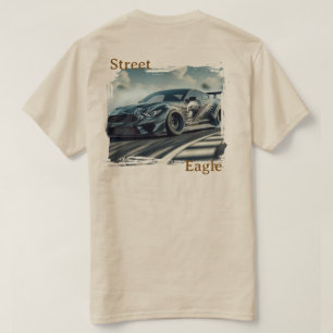 T-shirt Graphisme de voiture de drift Street Eagle